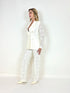 Tailleur bianco in pizzo