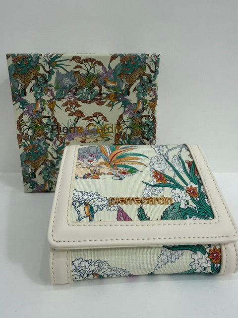 Portafoglio piccolo Pierre Cardin con fantasia