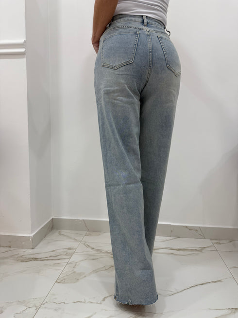 Jeans palazzo sabbiato AnnaCi