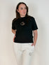 T-shirt logo argento gabriella gucci