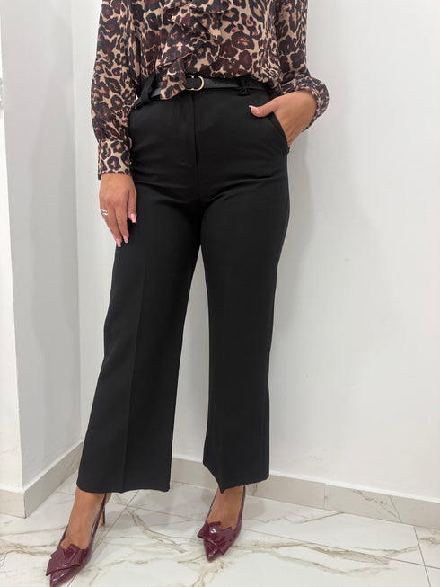 Pantalone palazzo con cinturino Blooma