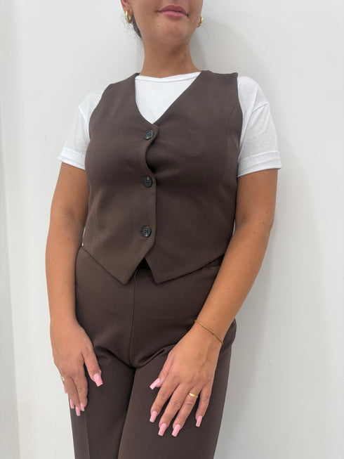 Completo juliette ferri con gilet