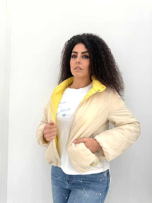 Giubbino double face Giulia Fontana con coulisse