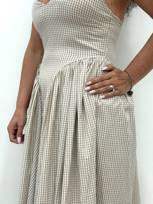 Abito cotone scollo a V AnnaCi