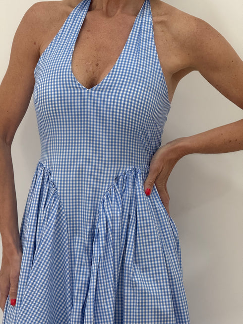 Abito cotone scollo a V AnnaCi