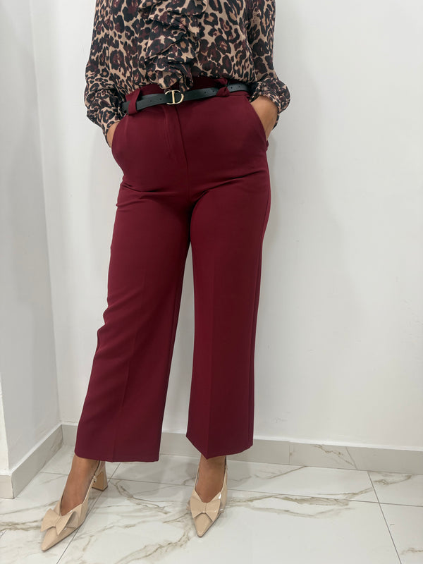 Pantalone palazzo con cinturino Blooma