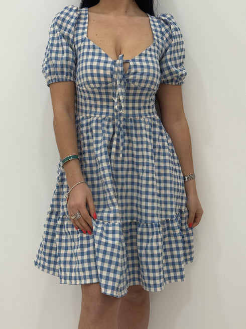 Abito corto a quadretti AnnaCi