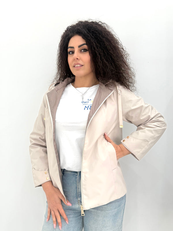 Giubbino modello Kway double face Giulia Fontana