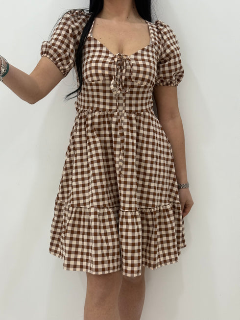 Abito corto a quadretti AnnaCi