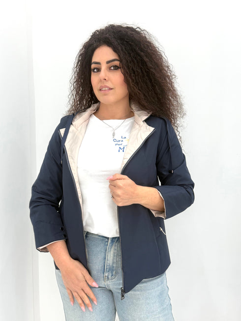 Giubbino modello Kway double face Giulia Fontana