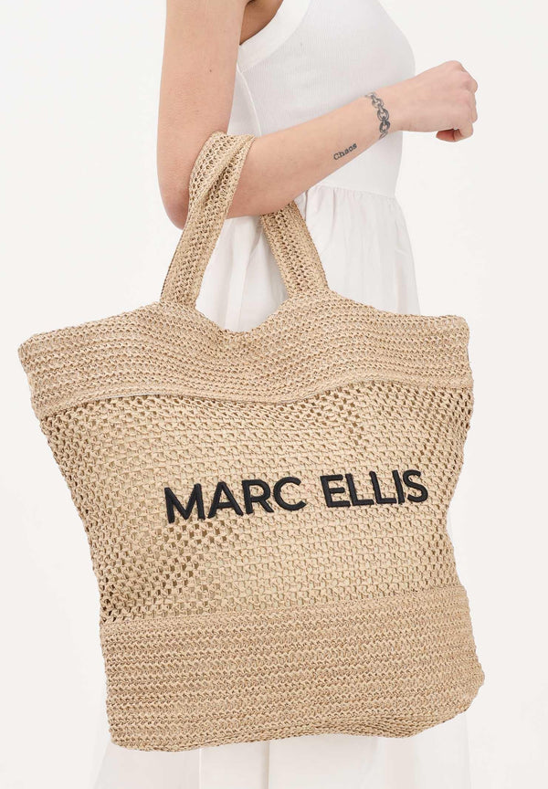 Borsa Tote Shopper Marc Ellis "Antigua" in Rafia