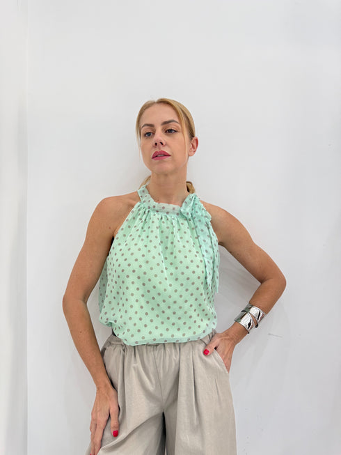 Blusa giromanica pois