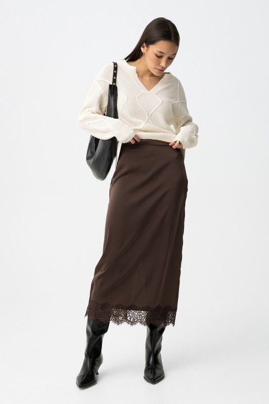 Gonna Tiffosi con fondo in pizzo