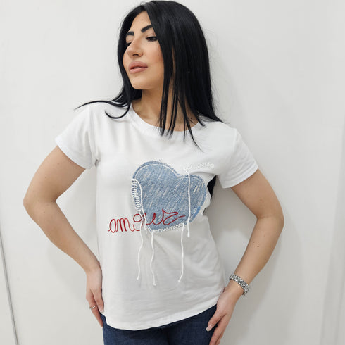 T-Shirt donna denim AnnaCi