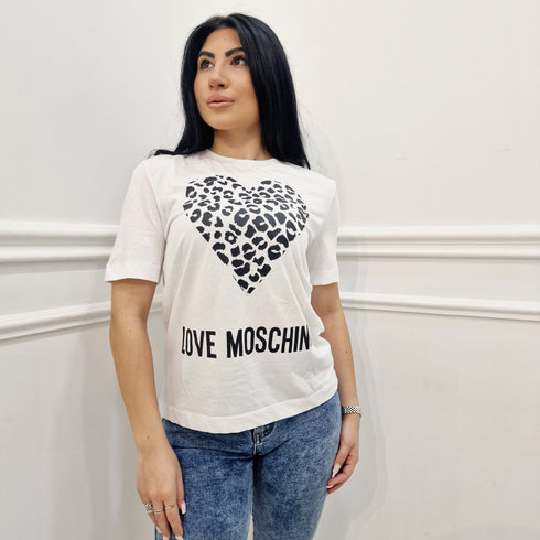 T-Shirt Love Moschino Stampa Cuore