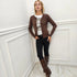 Cardigan Donna Lungo in Lana Rasata Vicbee