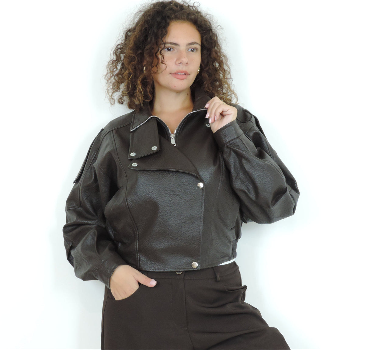 Chiodo in pelle Amè