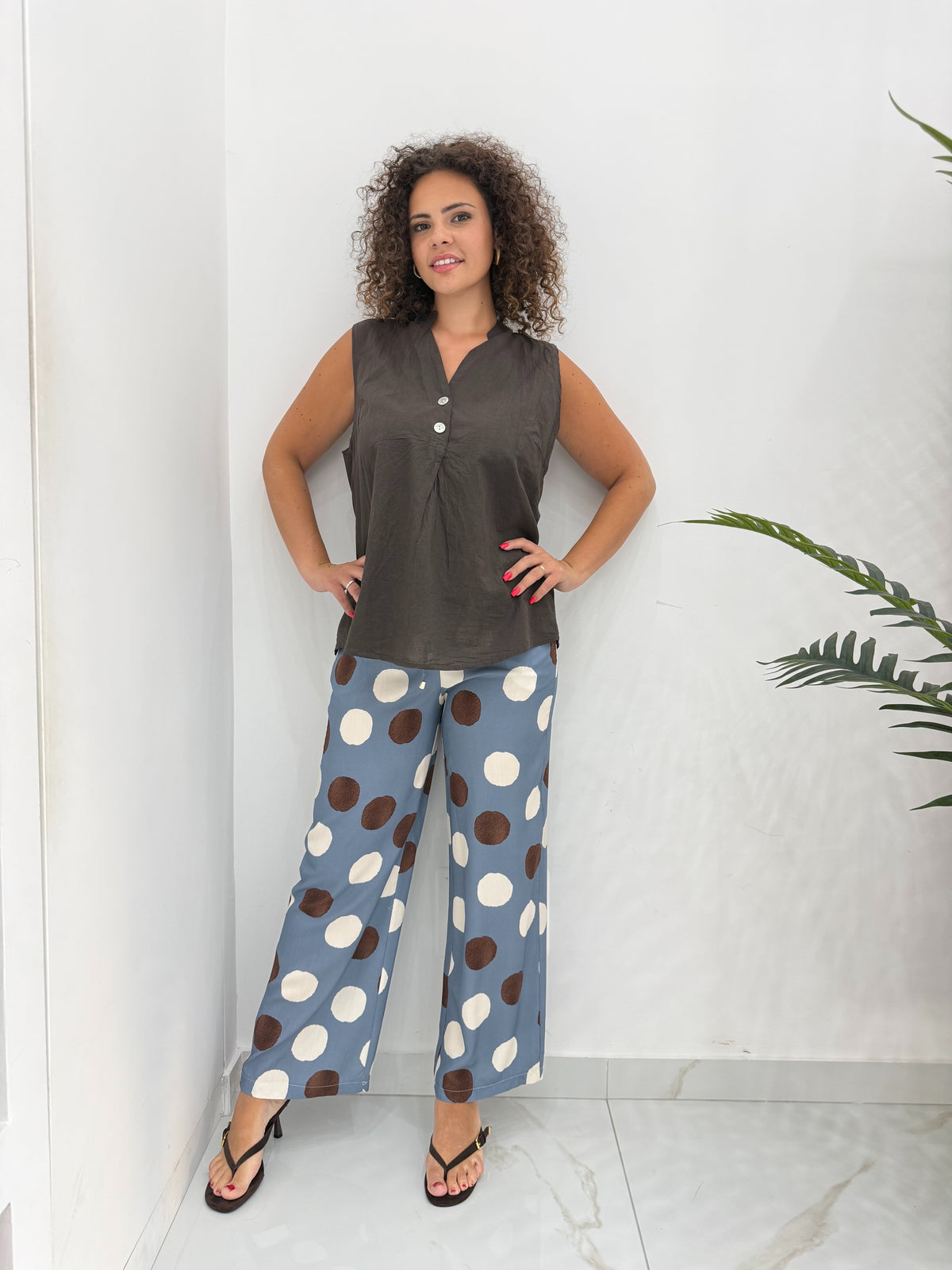 Pantalaccio Fluido a Maxi Pois