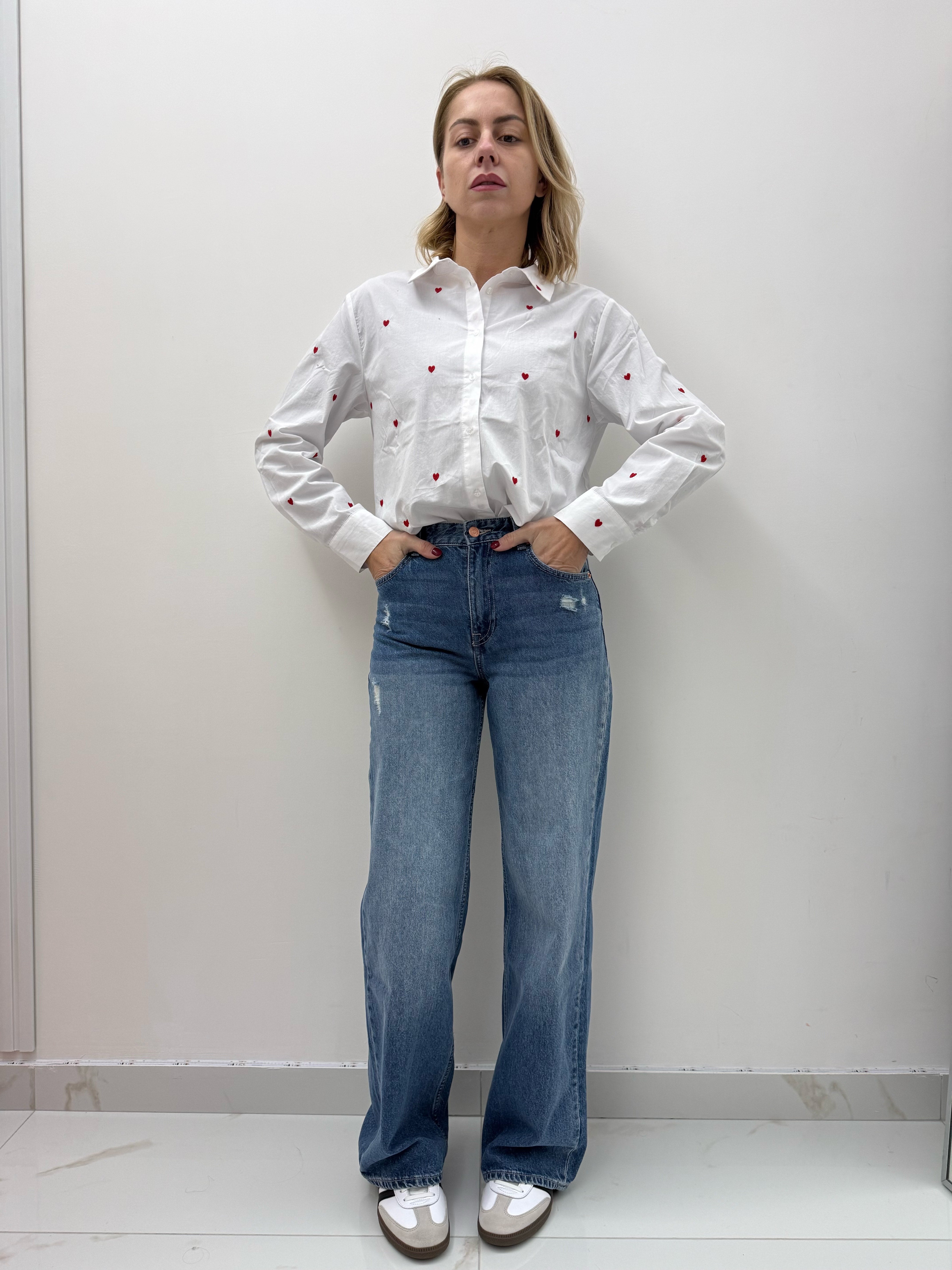 Jeans Wide Leg Tiffosi – Denim Lavaggio Medio