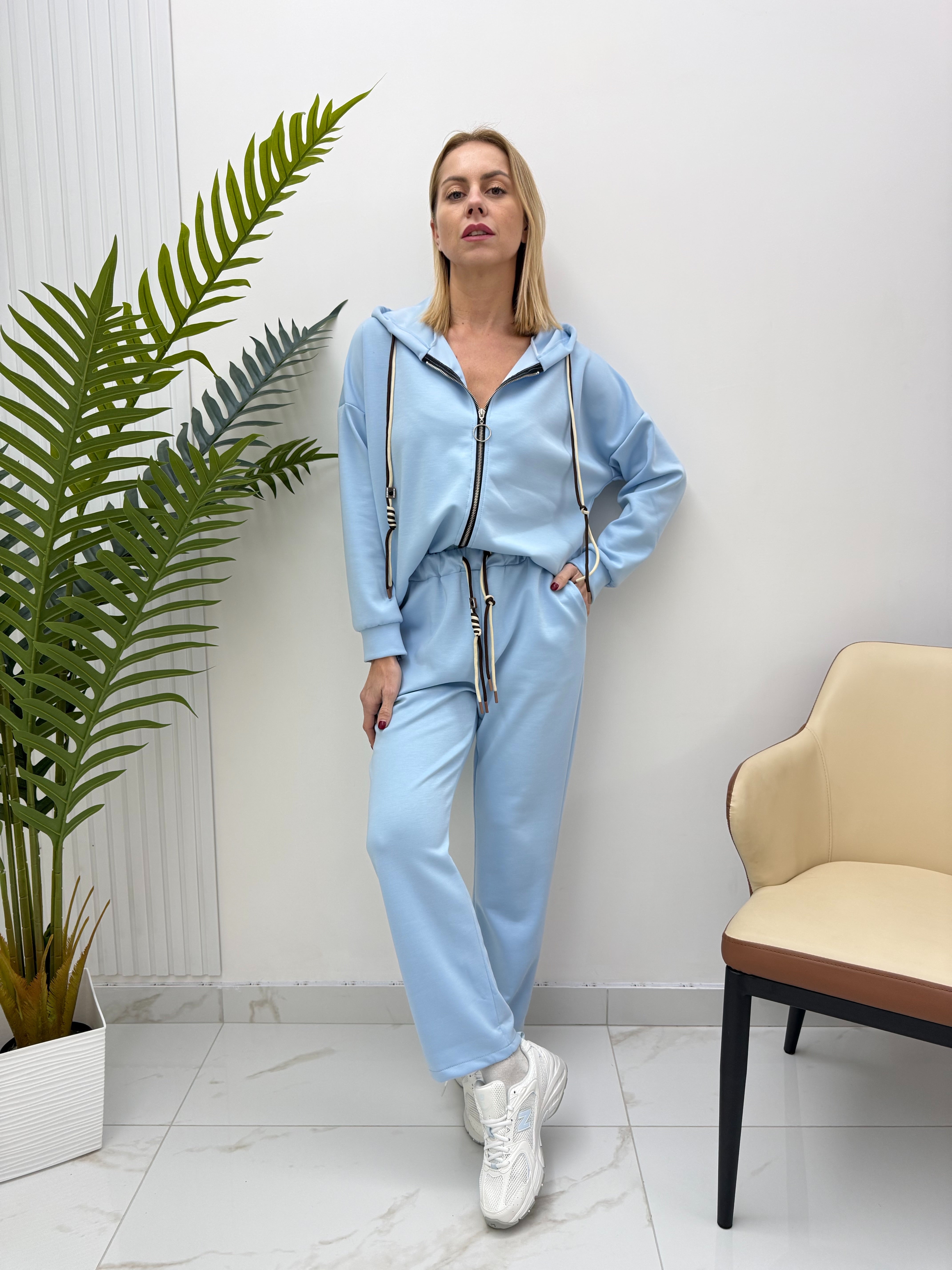 Tuta extasy con felpa zip