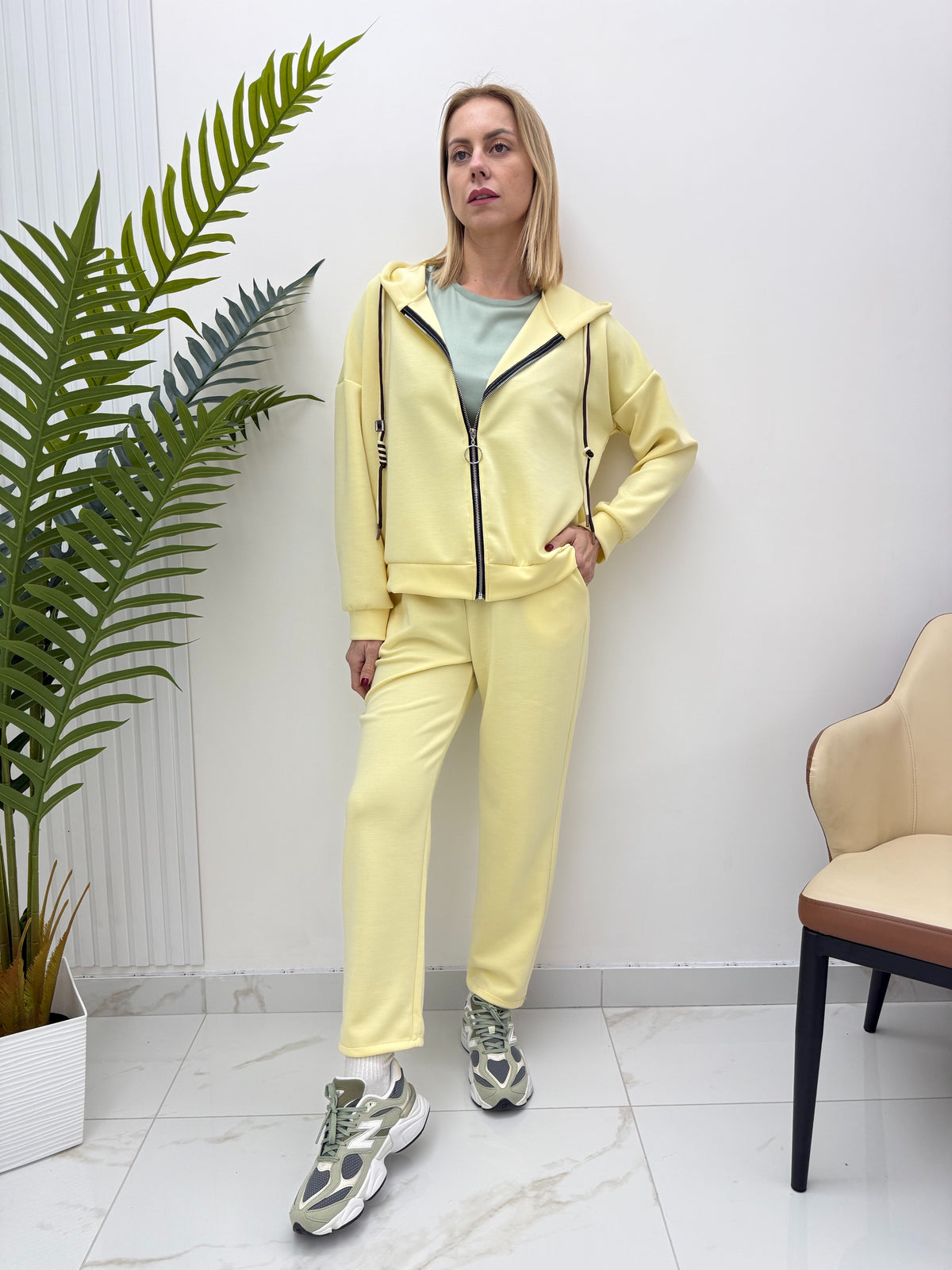 Tuta extasy con felpa zip