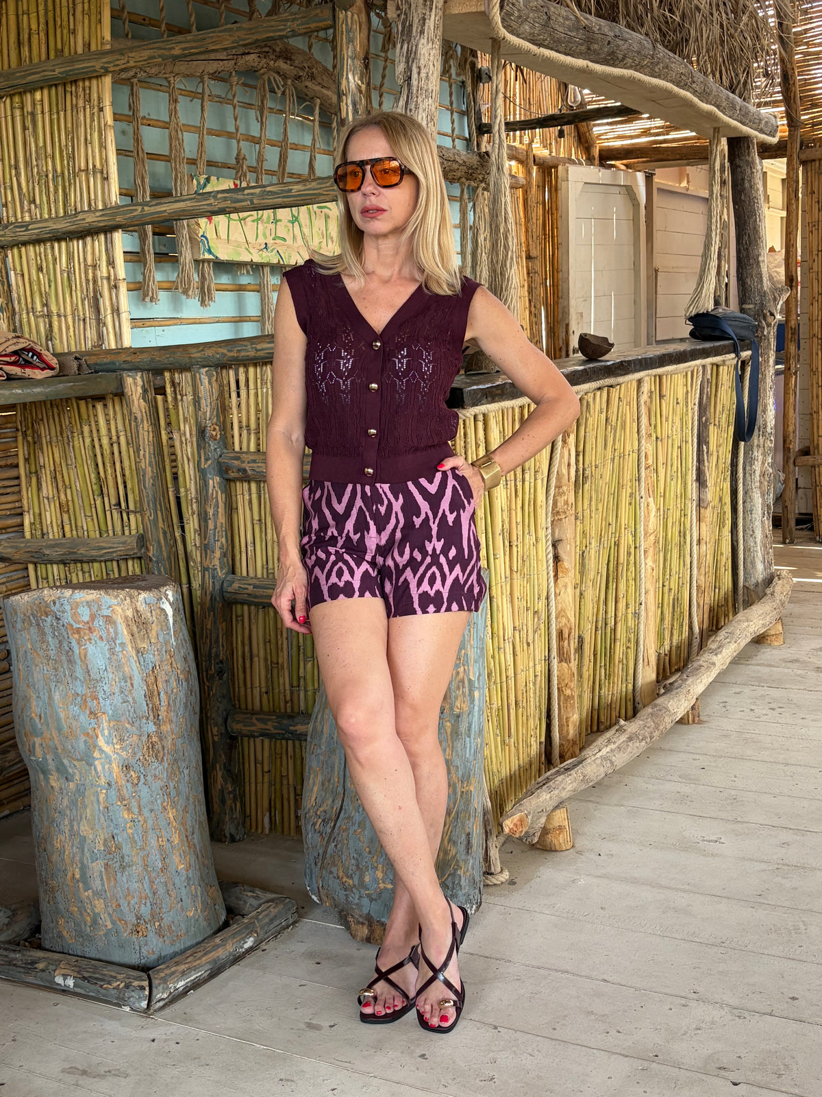 Shorts in Denim con Borchie – Tiffosi