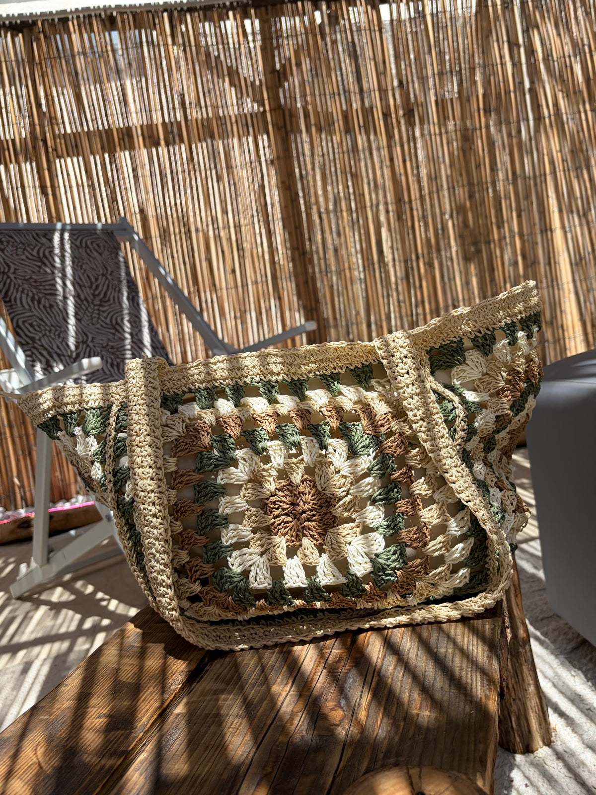 Maxi Borsa Mare in Paglia con Manici in Corda