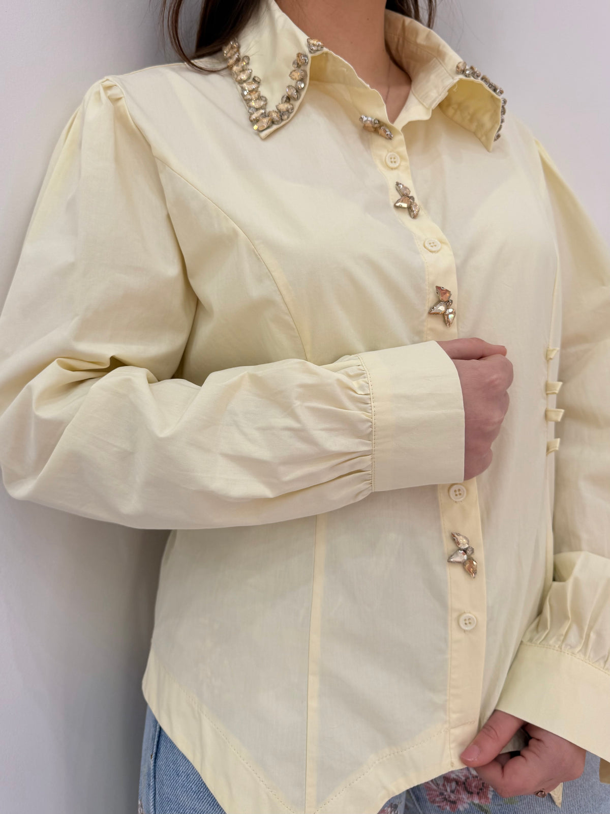 Camicia Gioiello con Stringhe Laterali