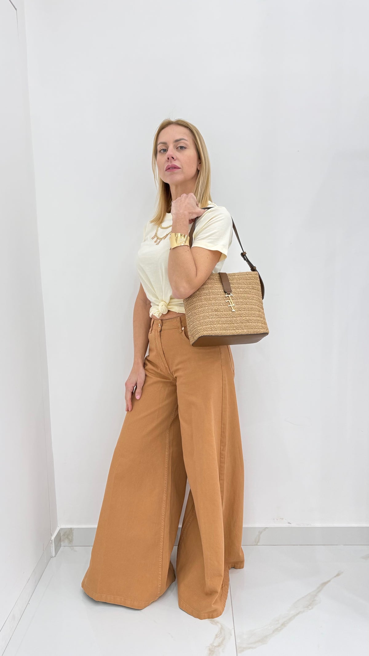 Jeans gamba ampia Coccio  Silvian Heach