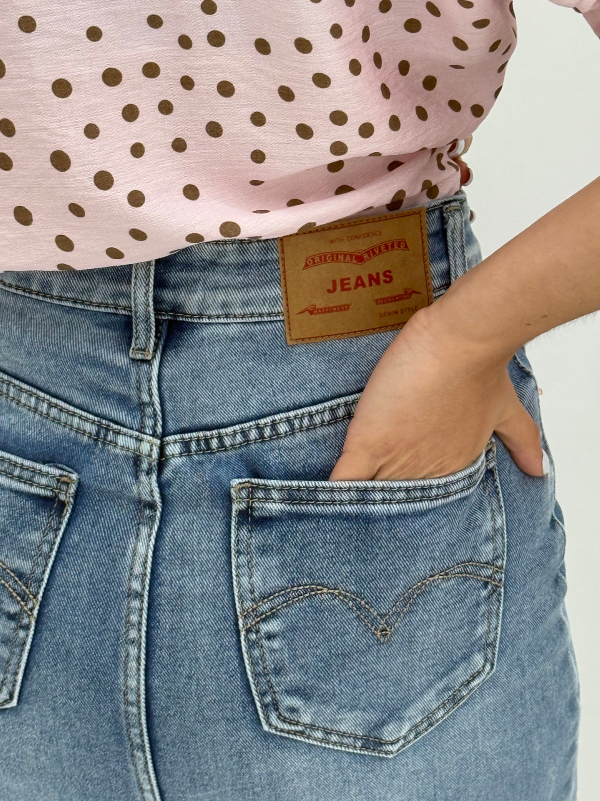 Gonna longuette denim