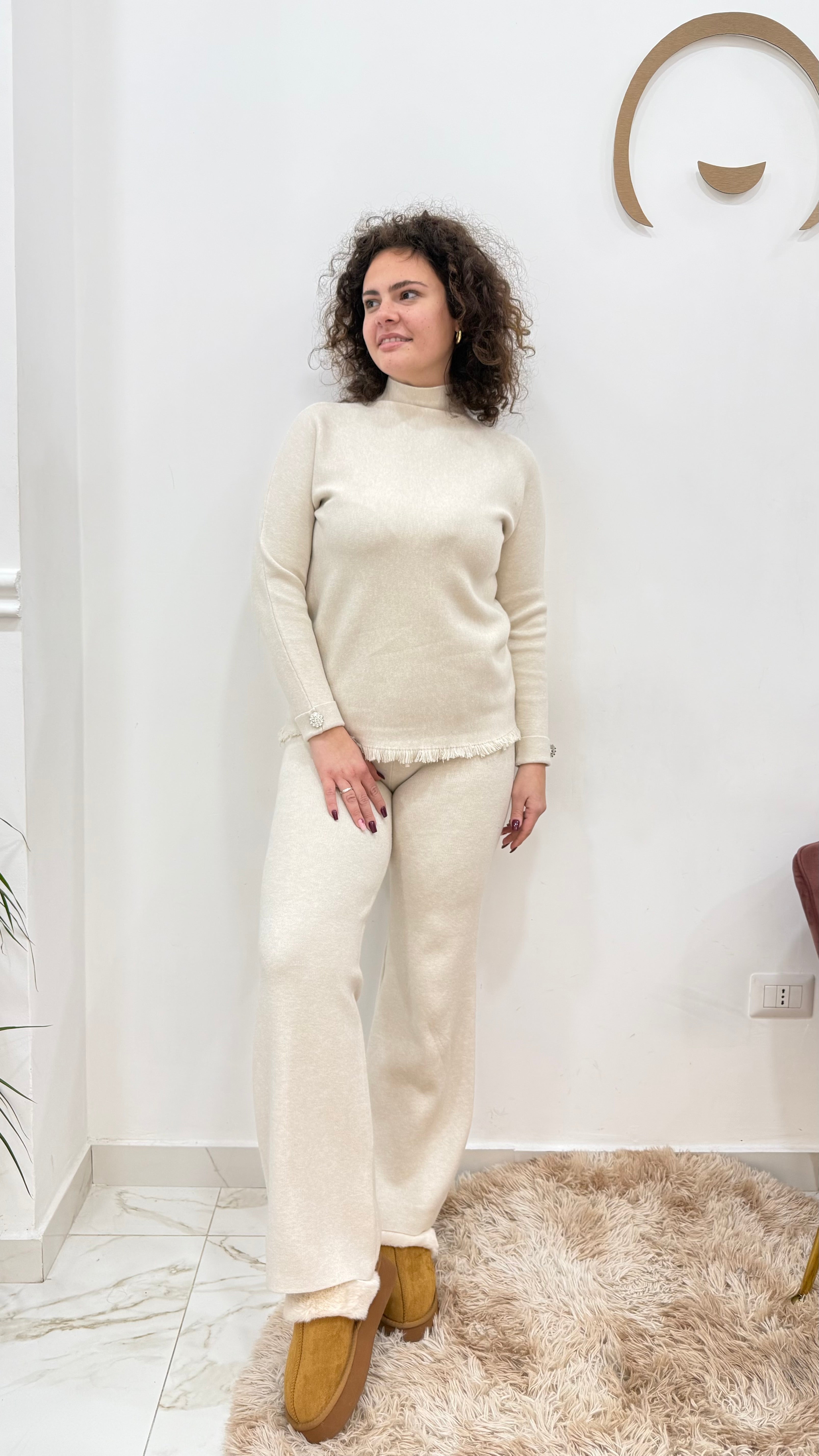 Coordinato lana amè polsino gioiello