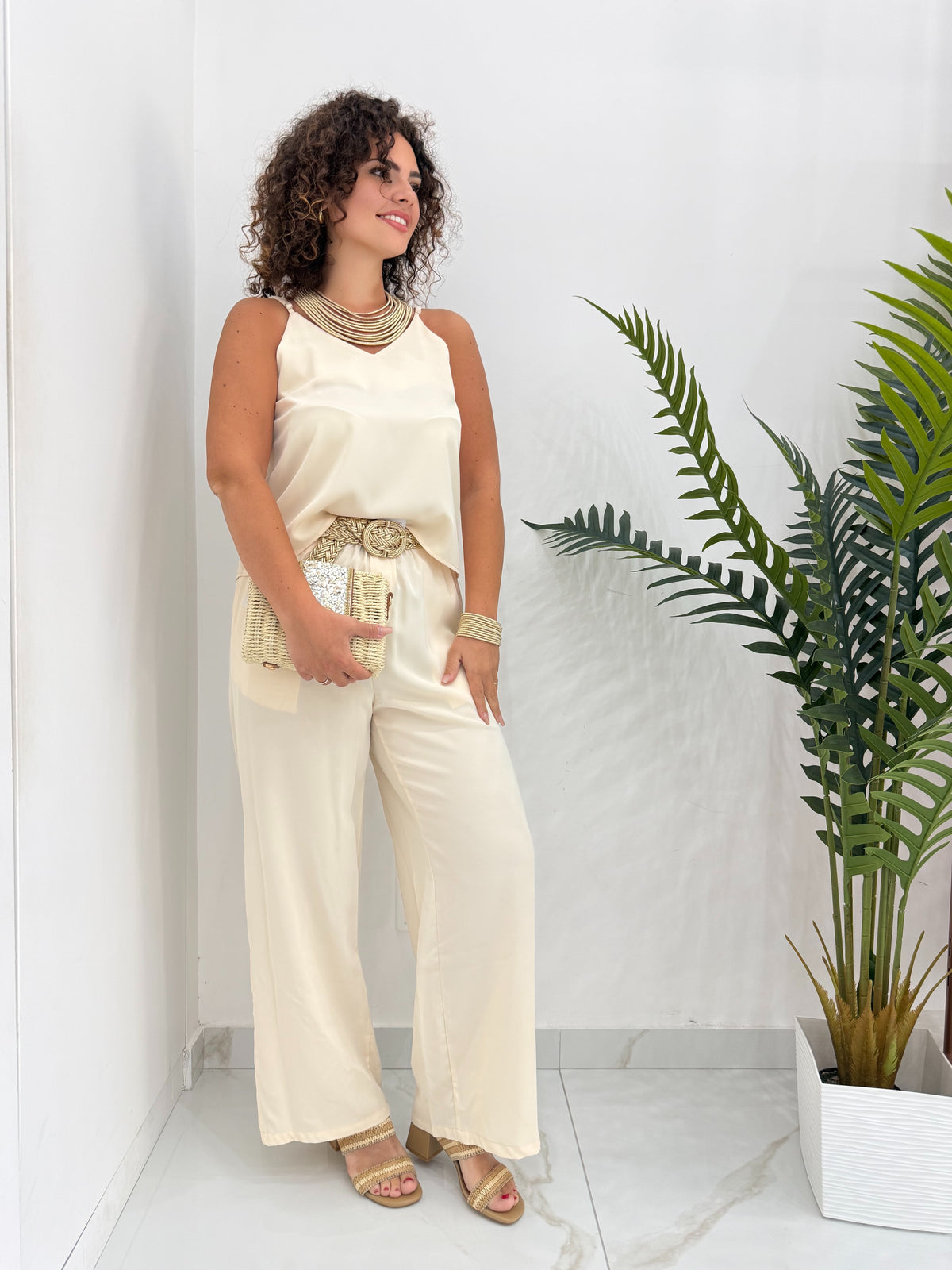 Completo Gabriella – Top e Pantalone Palazzo