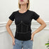 t-shirt donna stampa strass Extyn