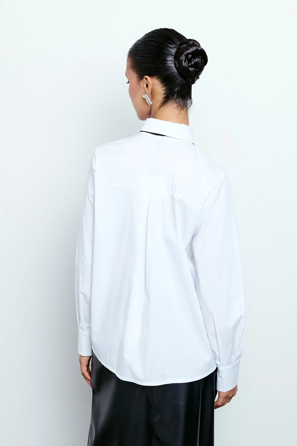Camicia con fiocco raso Two Way