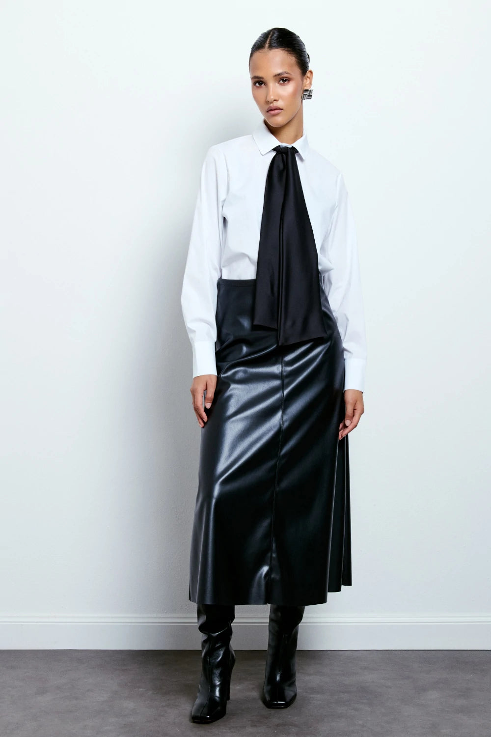 Gonna midi in pelle Two Way