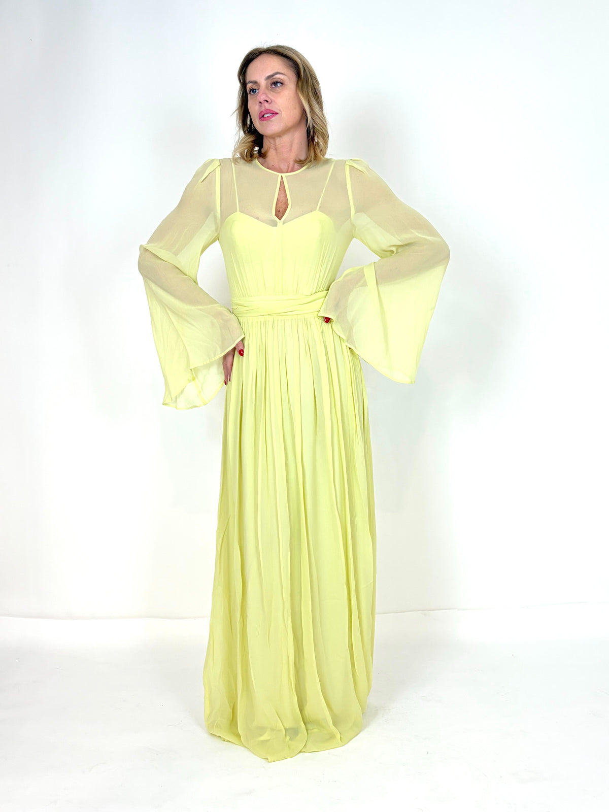 Abito Lungo Cerimonia Silvian Heach – Giallo Cedro
