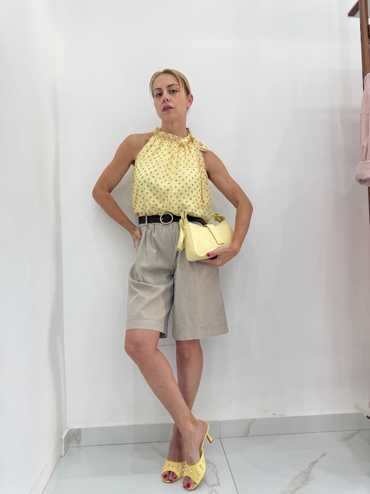 Blusa giromanica pois