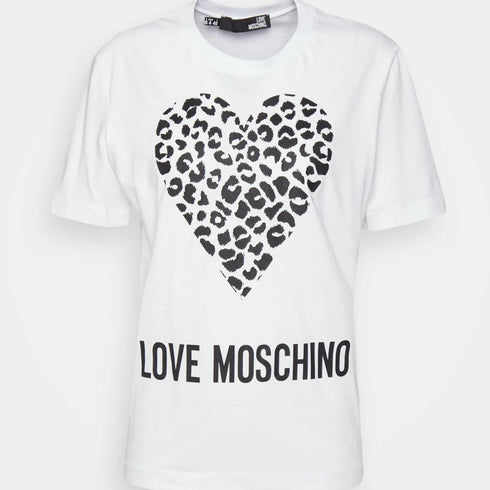 T-Shirt Love Moschino Stampa Cuore