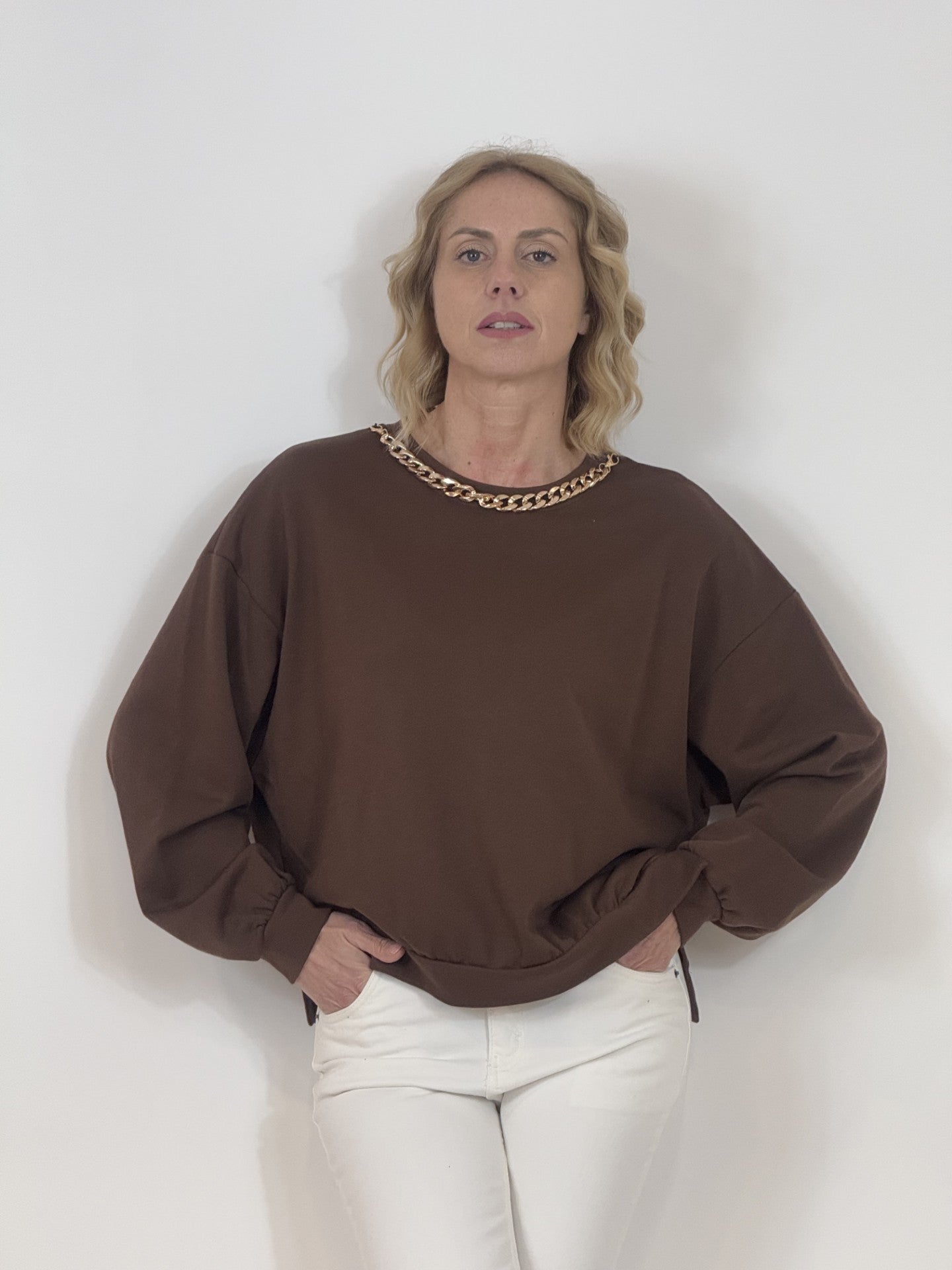 Felpa con catena Two Way