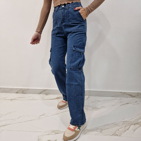 Jeans Cargo Elasticizzato Vania