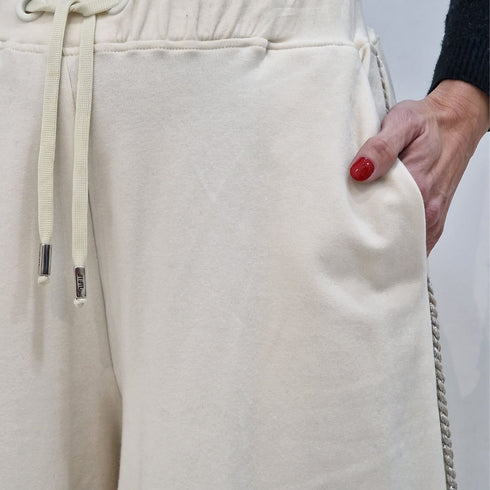 Pantalone Donna elasticizzato Jijil Off White